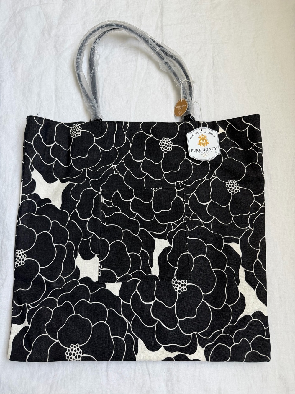 NWT Pure Honey Reversible Tote Bag